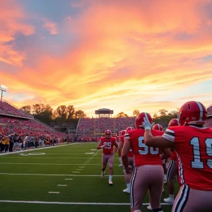 Football game between Houston Cougars and Colorado Buffaloes at TDECU Stadium.