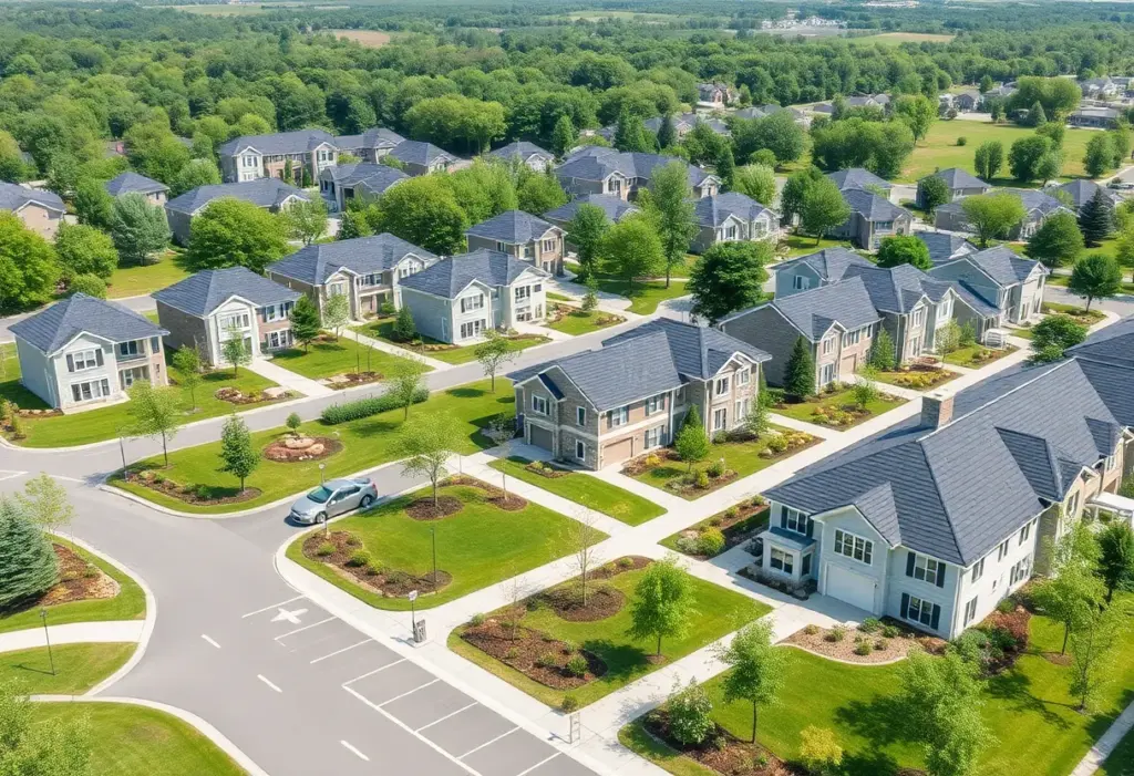 Conceptual illustration of Latitude Margaritaville residential community