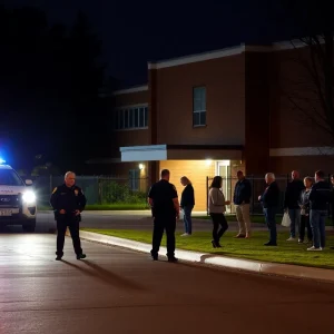 Police activity outside Mahtomedi High School campus
