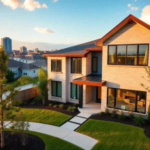 A newly built home in Houston, Texas