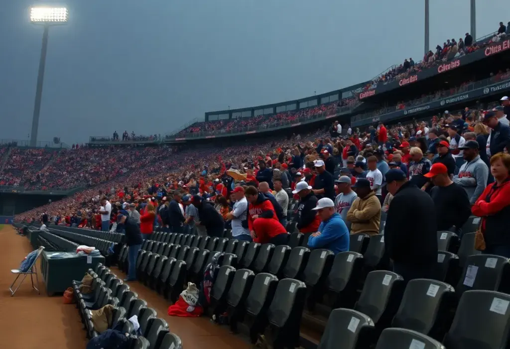Empty Texas Rangers baseball stands