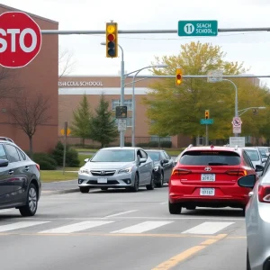 Traffic safety measures by Lamar High School