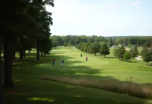 Golfers competing at Bryson Invitational in The Woodlands, Texas