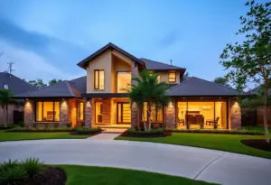 A beautiful custom home in Houston with energy-efficient features.