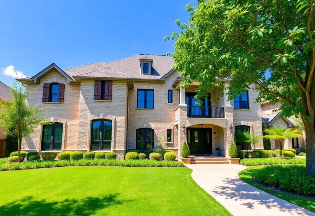 A stunning custom home built by a local builder in Houston, TX.