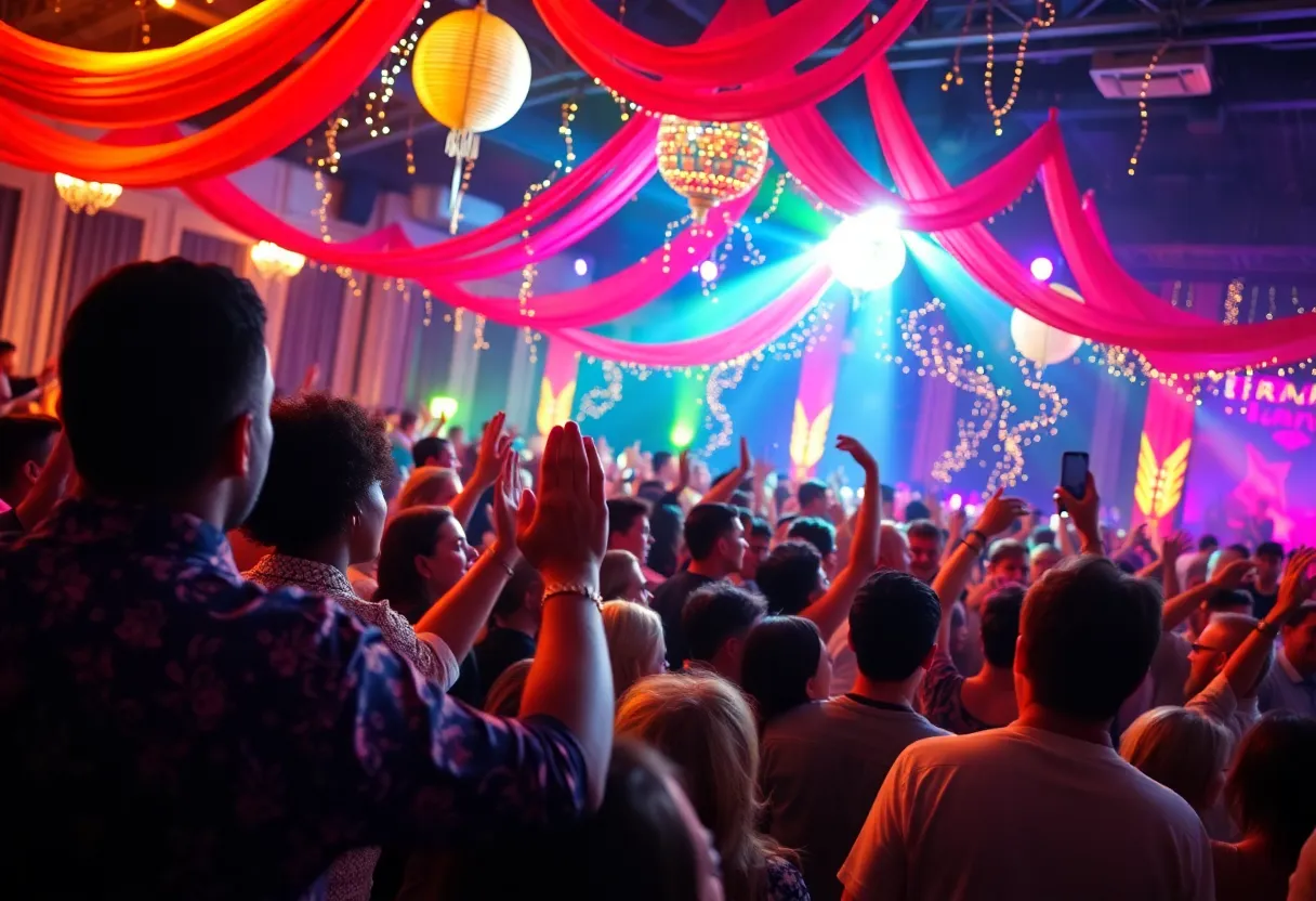 Attendees celebrating at the Gayest & Greatest Awards in Houston.
