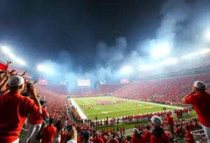Houston Cougars playing against Arizona Wildcats in a football game