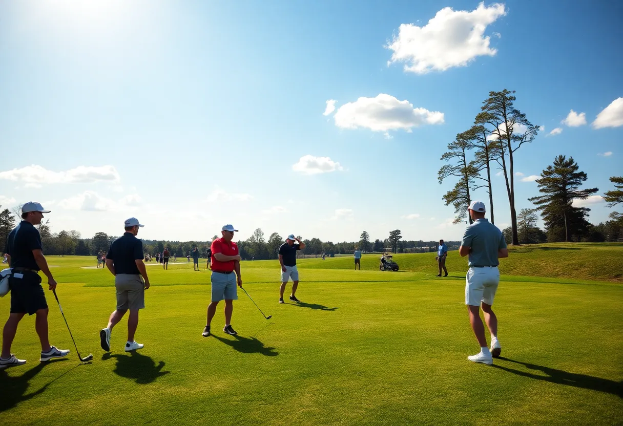 Houston Cougars men's golf team competing at The Bryson Invitational