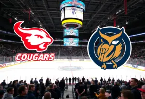 Hockey match between Houston Cougars and Rice Owls