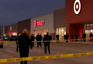 Police investigation at a Target store in Houston related to theft.