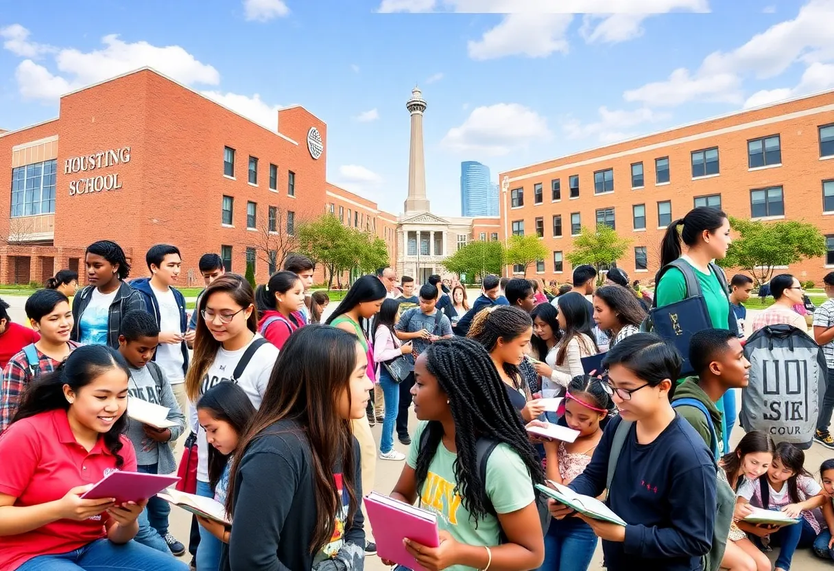 Students at Houston's top high schools engaged in learning and activities