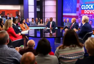 Panelists engaged in discussion on political issues