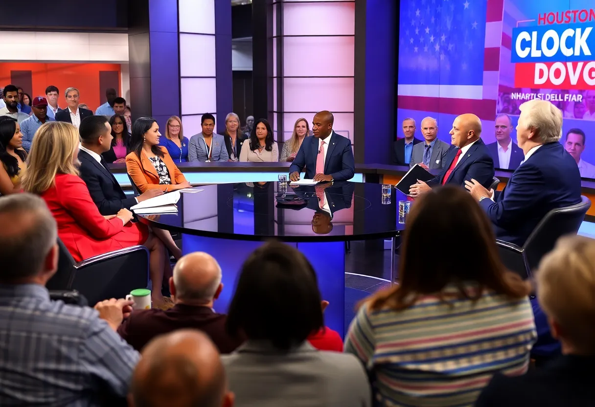 Panelists engaged in discussion on political issues
