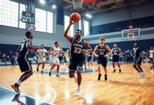 Purdue basketball team celebrating their No. 1 ranking