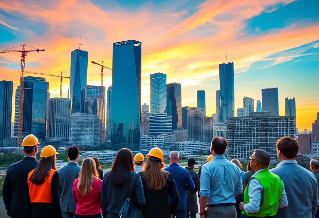 Texas economic growth with urban development