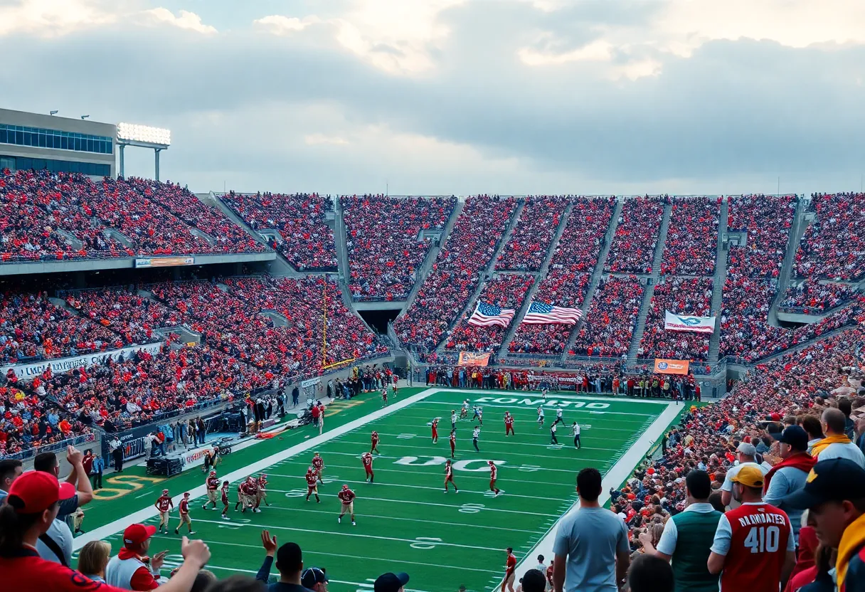 Texas Tech Red Raiders defeating Houston Cougars