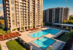 Exterior view of The McKinley at Memorial City multifamily development in Houston