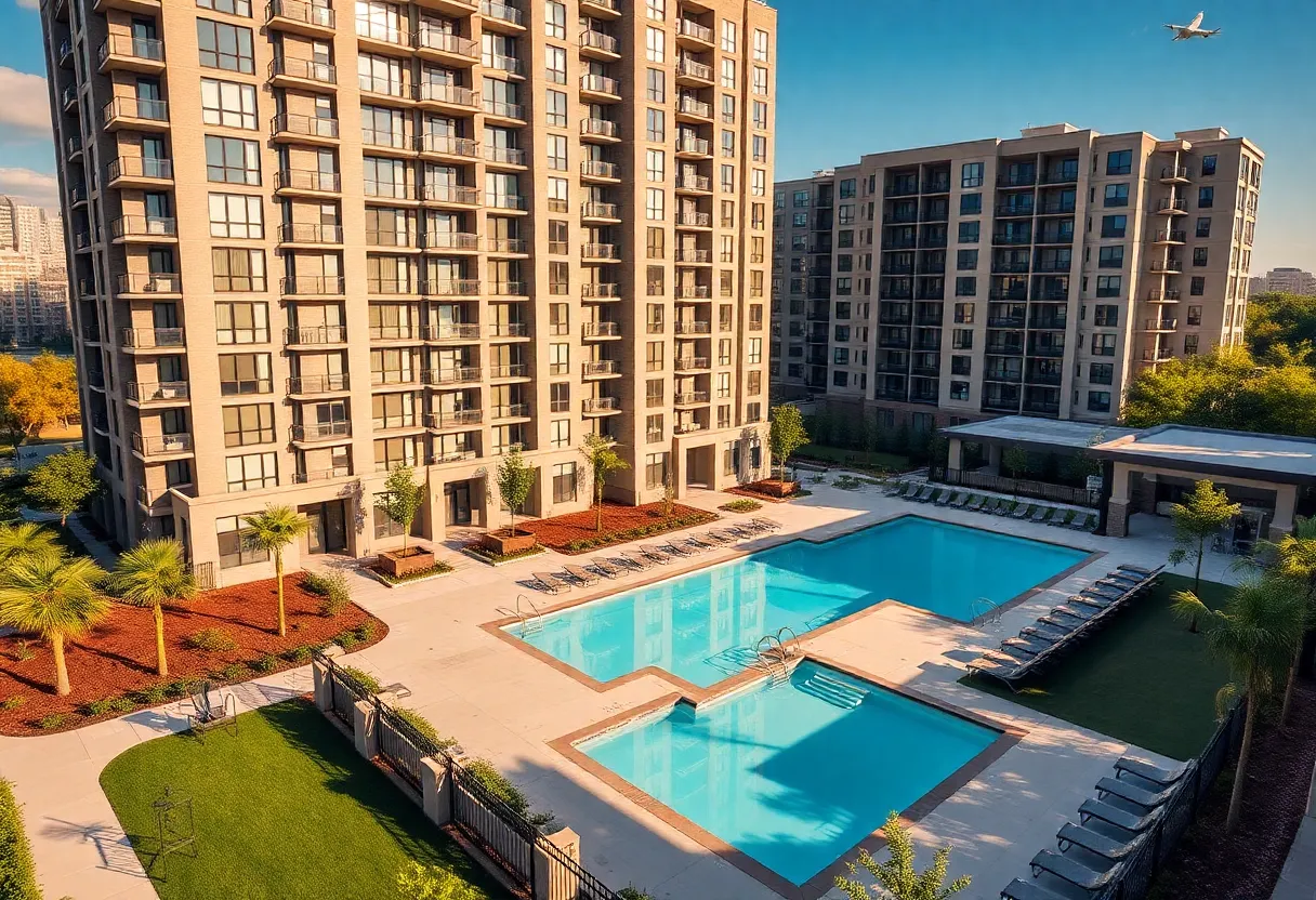 Exterior view of The McKinley at Memorial City multifamily development in Houston