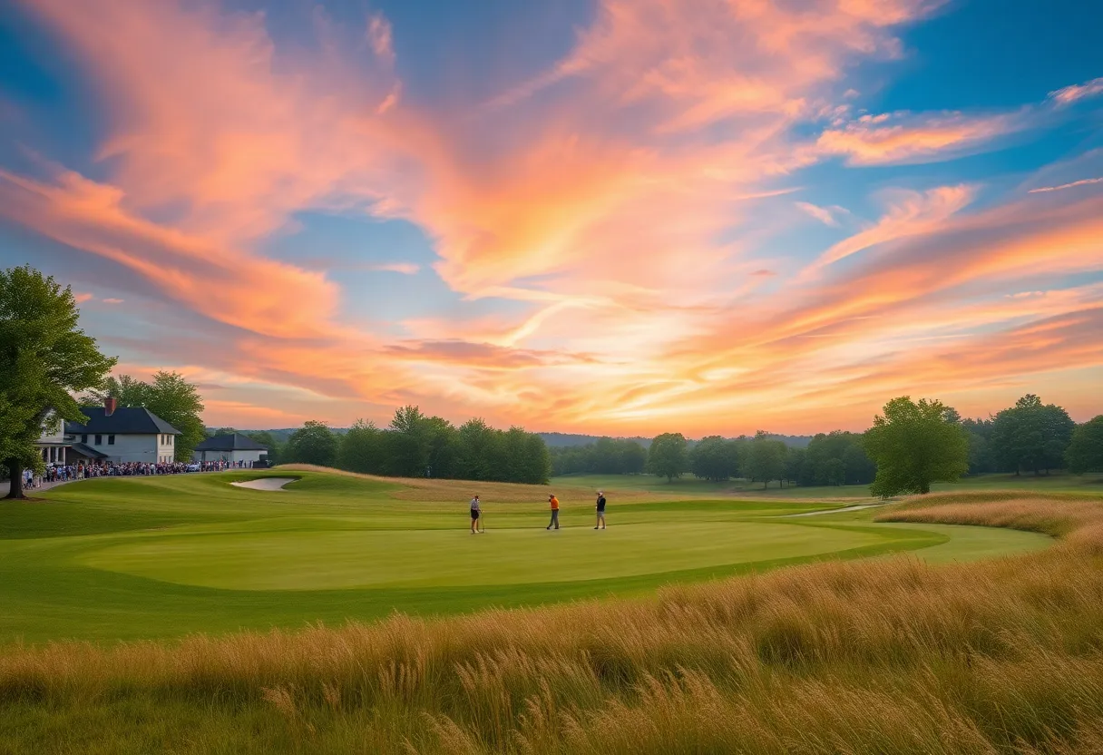 University of Houston women's golf team competing at a tournament