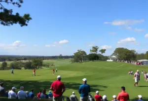 University of Houston Women's Golf team participating in Jim West Challenge