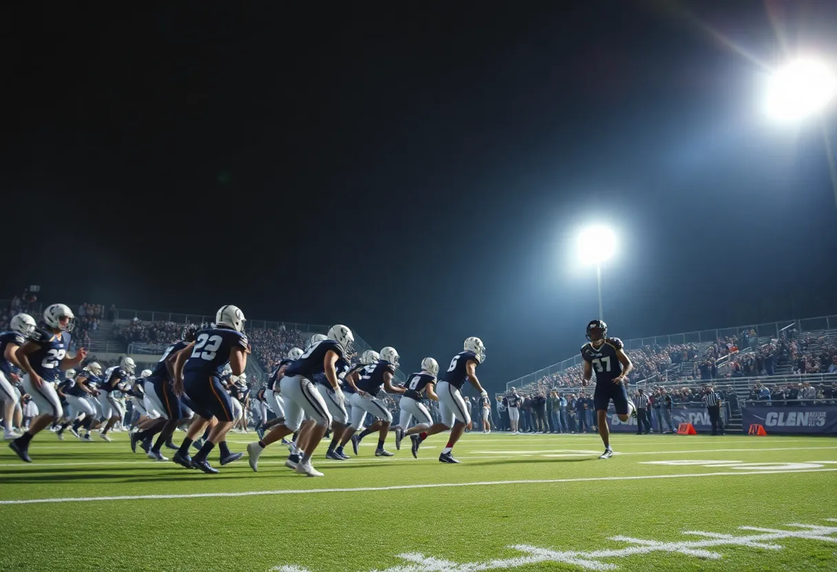 Collinsville Pirates and Lindsay Knights in high school football playoffs