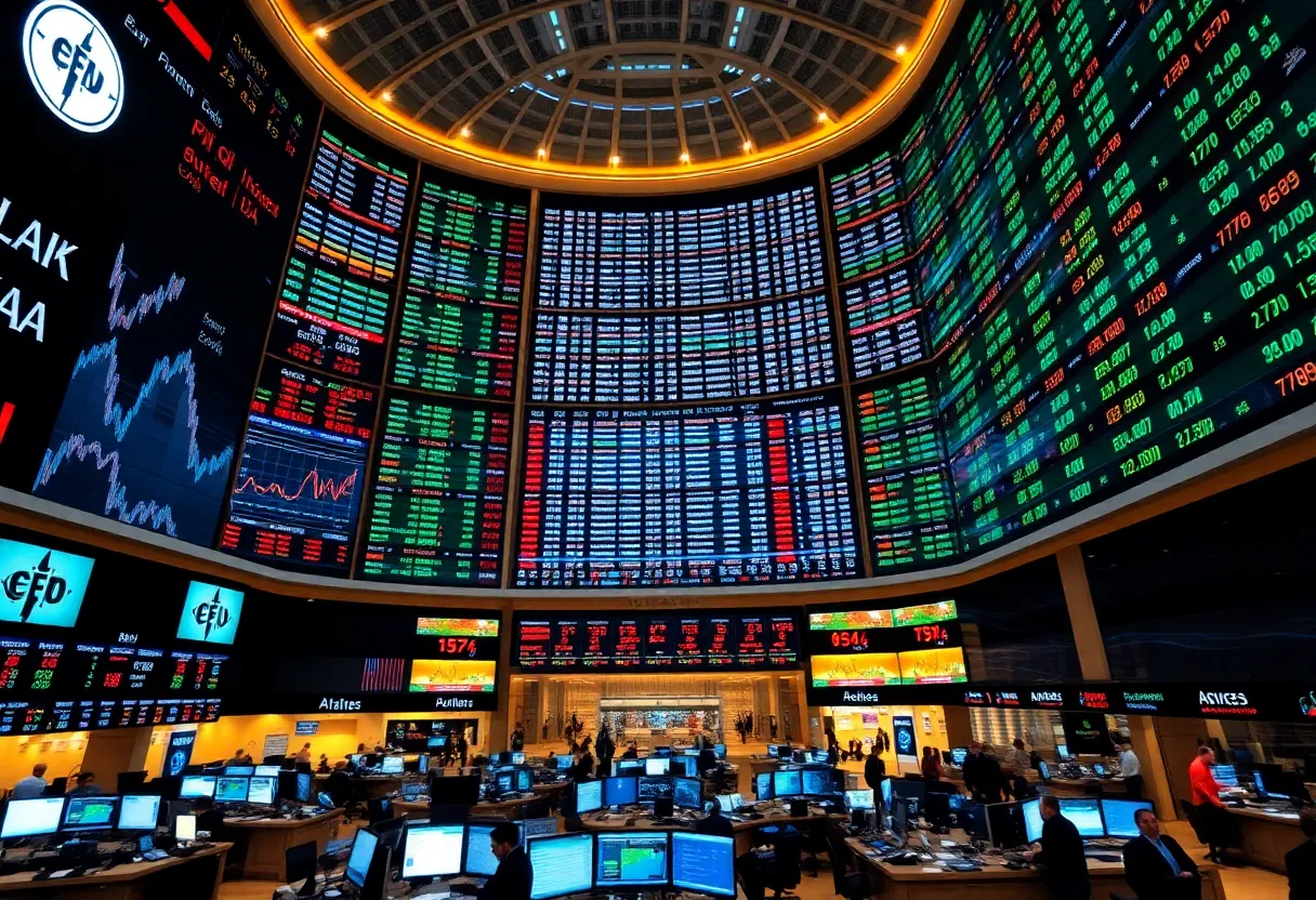 Image depicting the stock exchange floor during Flowco Holdings IPO.