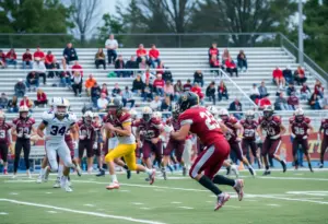 Grayson High School football team celebrating their victory