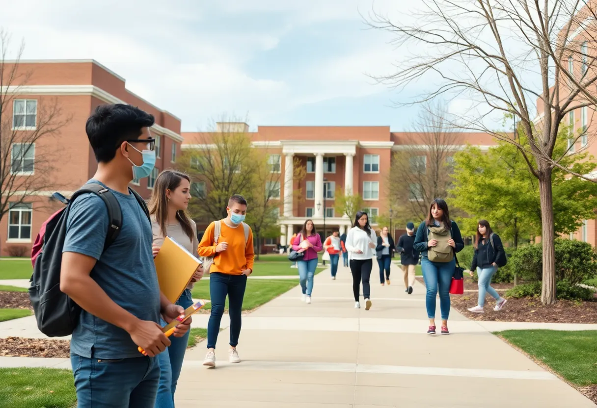 Students engaged in a safe and supportive college environment