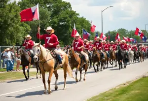 Henrietta High School Bearcats Football Sendoff with Cowboys