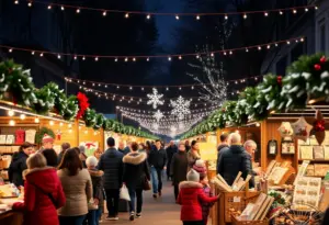 Families enjoying holiday events in New Caney and Porter