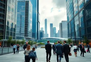 Skyline of Houston showcasing business travel amenities.