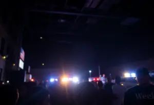 Emergency responders at a Houston event space after a shooting incident