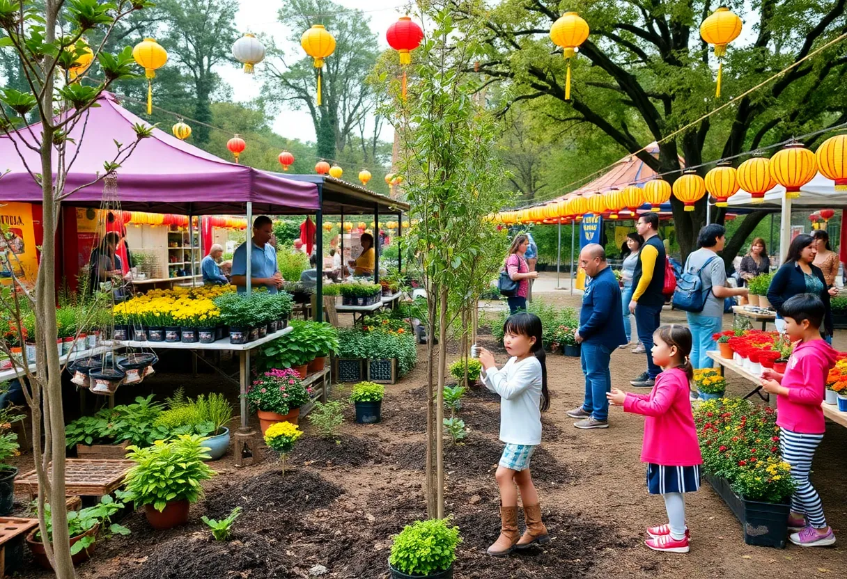 Festive garden activities in Houston during November