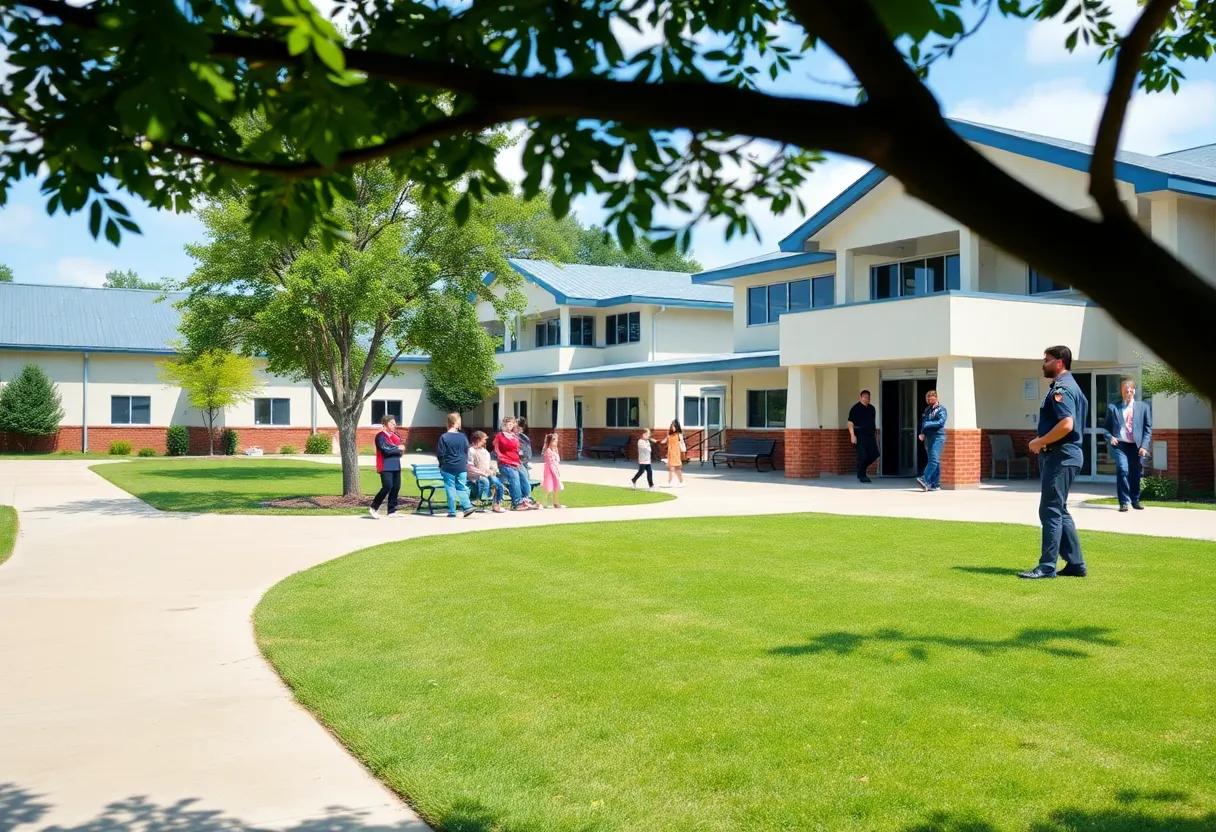 Humble ISD campus showcasing safety measures