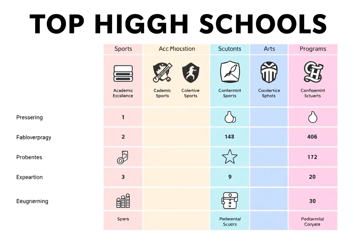 Comparison of Key Features in Houston's High Schools