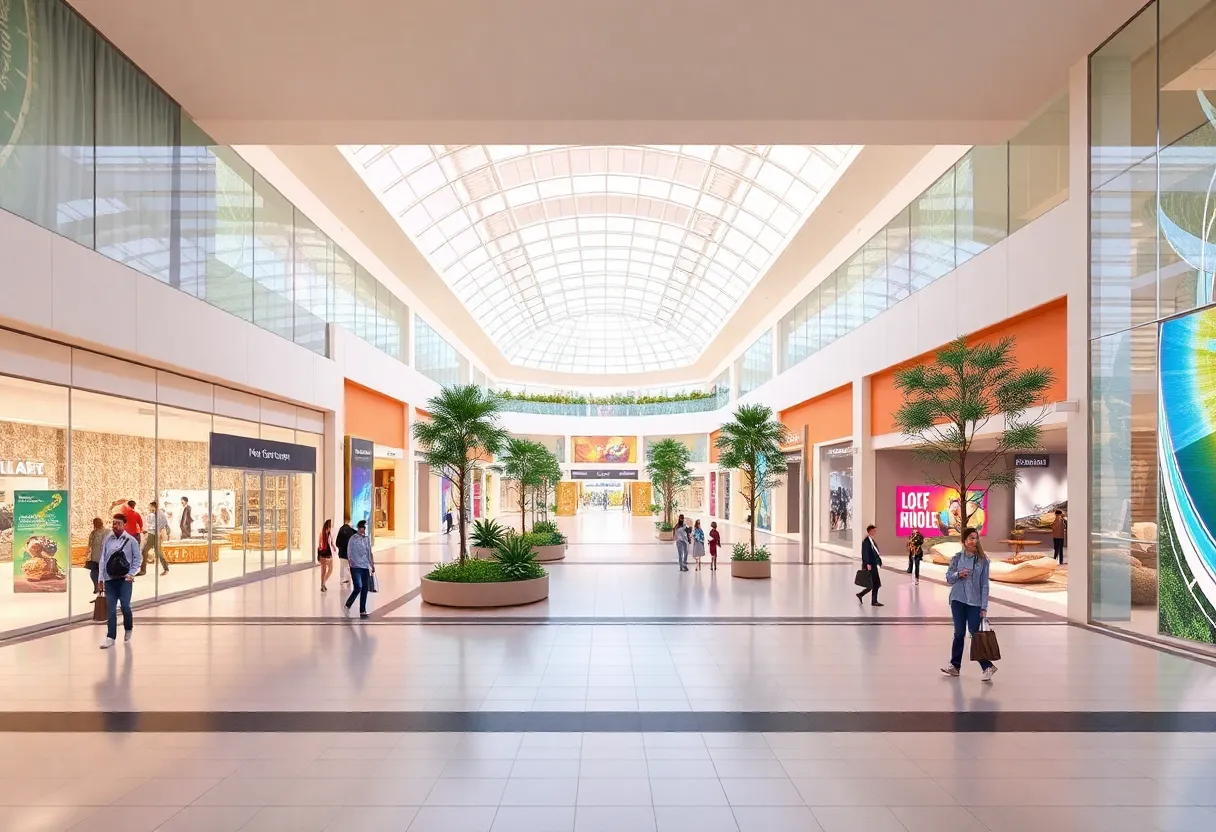 Artistic concept of the redevelopment of Memorial City Mall