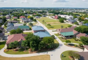 Community amenities in a Houston neighborhood including parks and schools