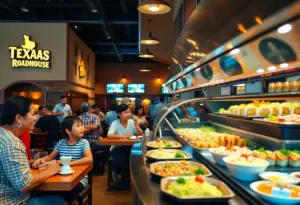 Texas Roadhouse and sushi buffet in New Braunfels