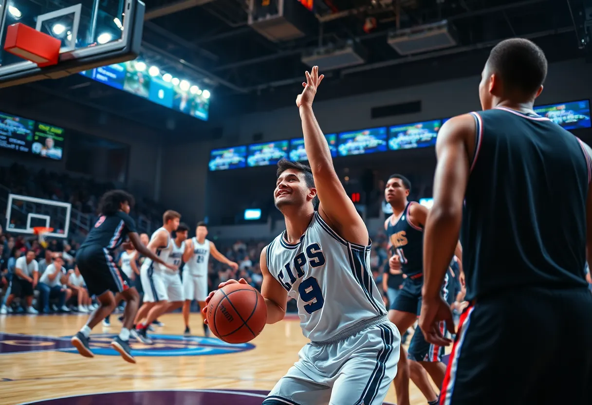 Rice women's basketball team celebrating their overtime victory.