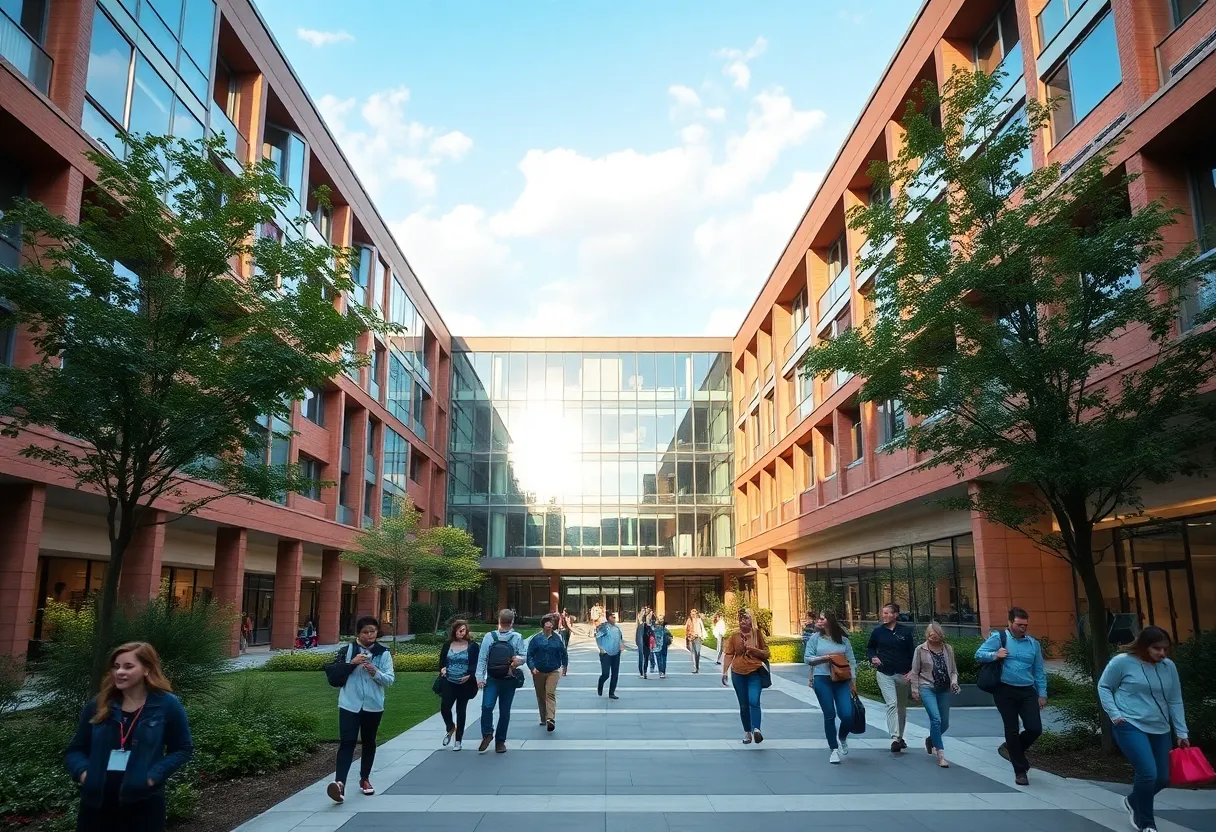 University of Texas at Austin campus showcasing modern architecture