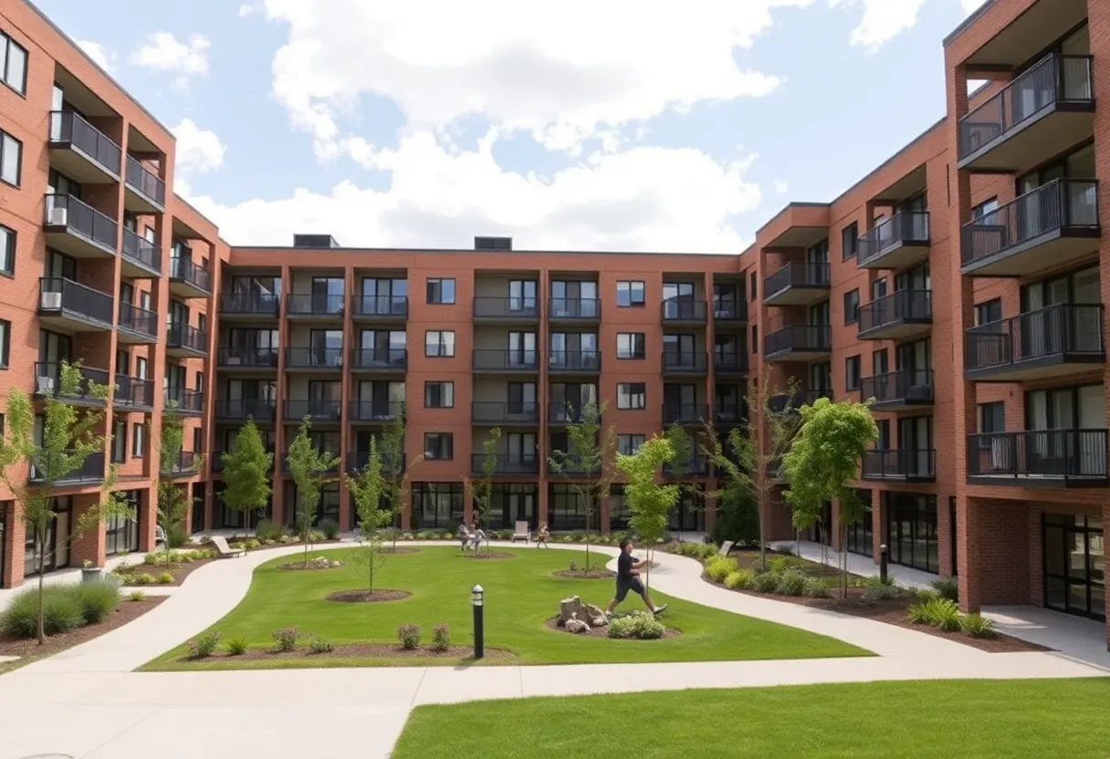 Rendering of UTEP student housing complex