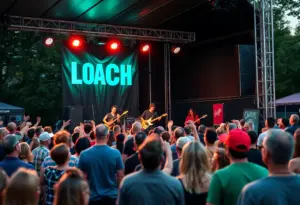 The Will Carter Band performing live at the single release party in Brenham.