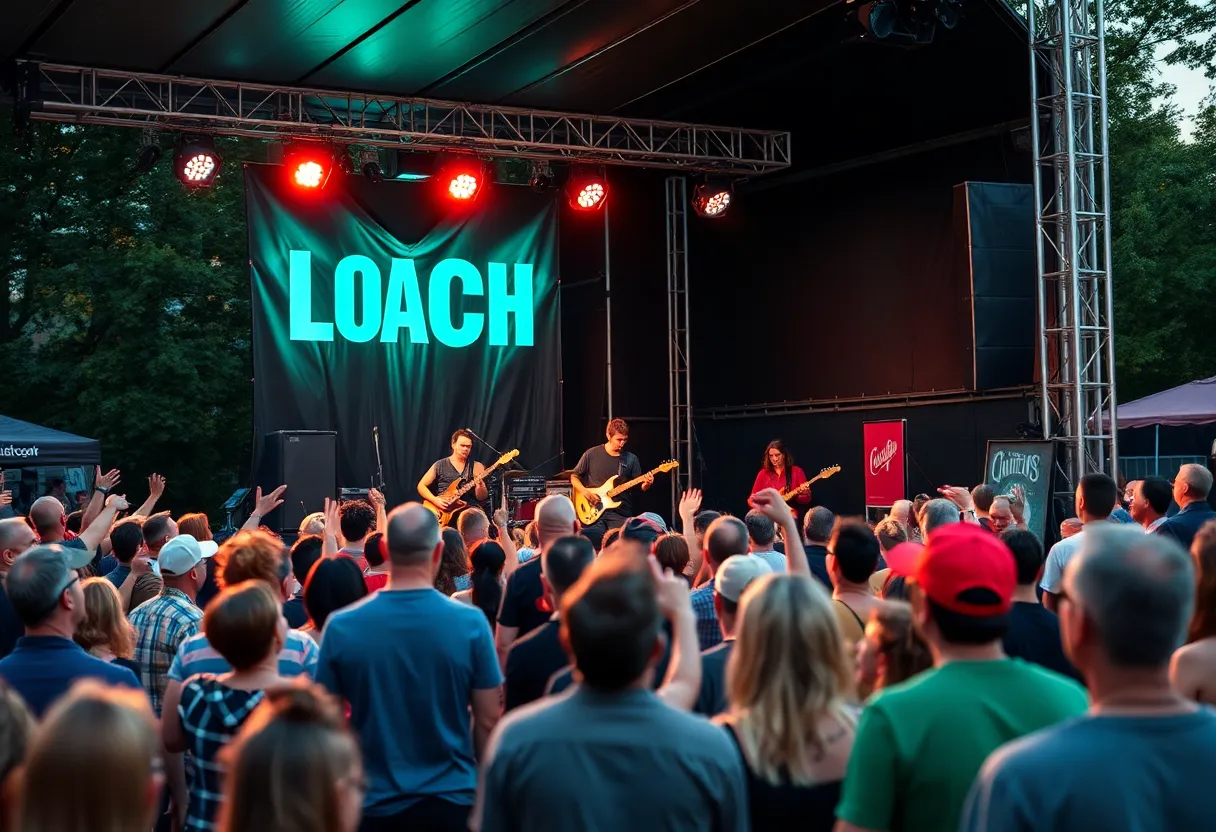 The Will Carter Band performing live at the single release party in Brenham.