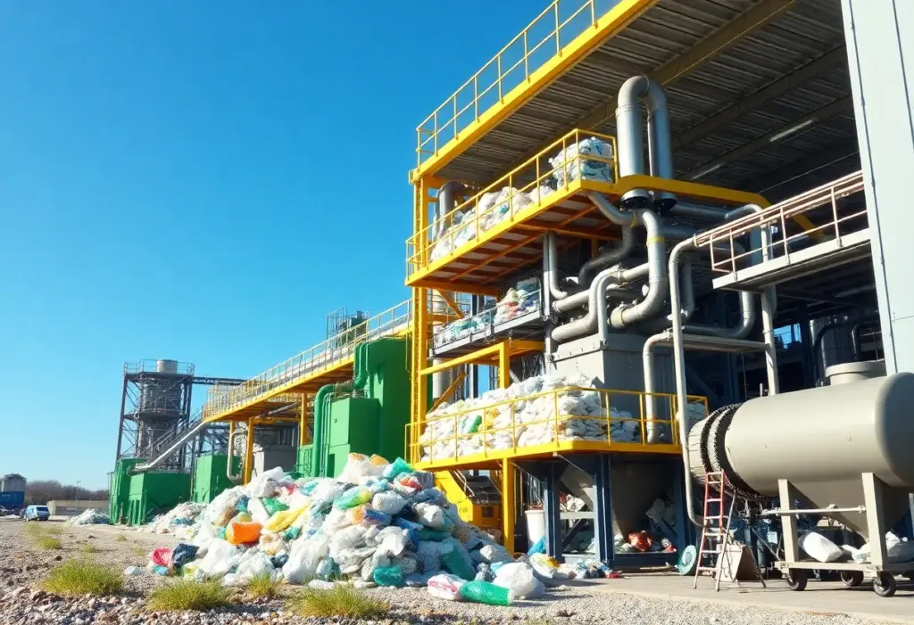 Plastic recycling facility at Cedar Port Renewable Energy Complex