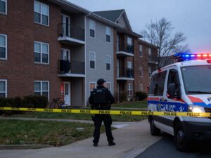 Police incident scene in Baytown with officers and crime scene tape