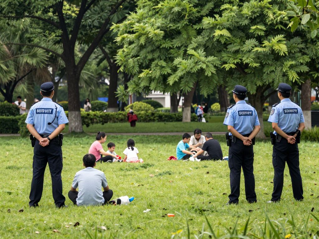 Families enjoying time at Berry Springs Park with a focus on community safety.