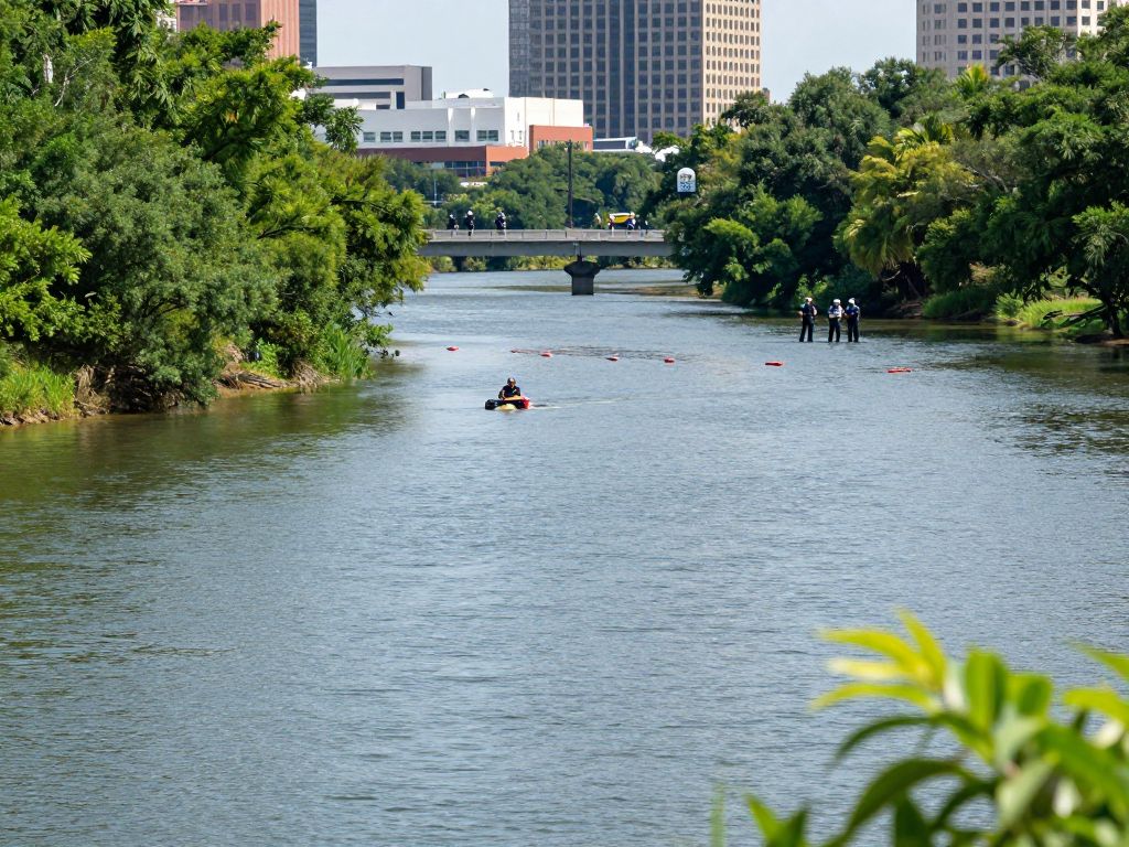 Houston police investigating at Buffalo Bayou