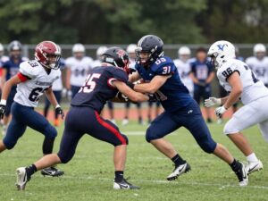 Carthage Bulldogs football team during the championship game