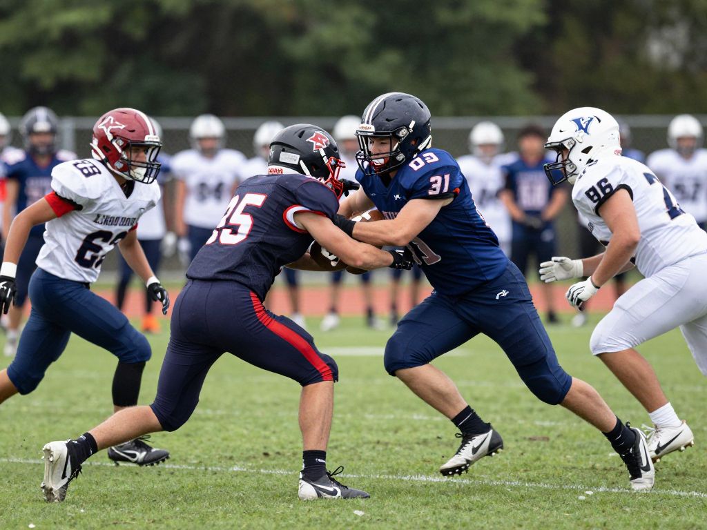 Carthage Bulldogs football team during the championship game