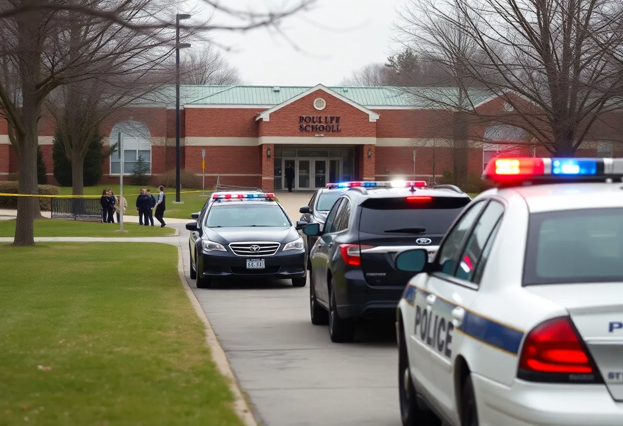 Police responding to bomb threat at Clear Creek High School